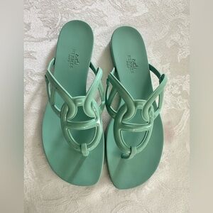 Hermes Mint Green Sandals